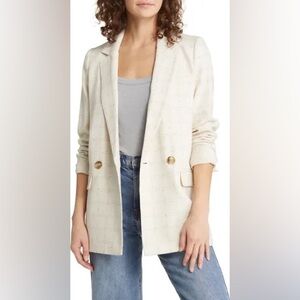 NEW w/Tags Madewell Caldwell Double-Breasted Blazer in Ghent Plaid Plus Size 1X